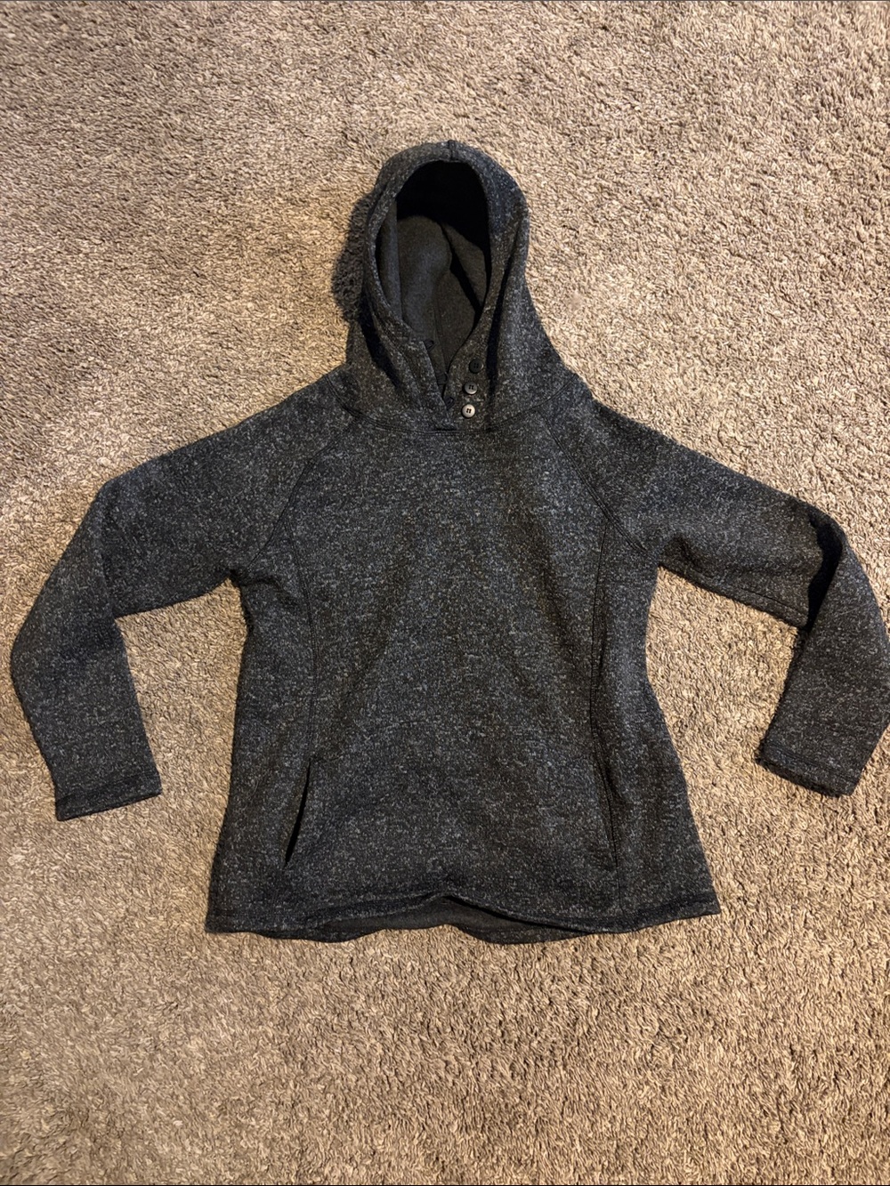 Victory outfitters Women's Hooded Pullover Sweater - Charcoal Gray